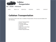 Tablet Screenshot of callahantransportation.net